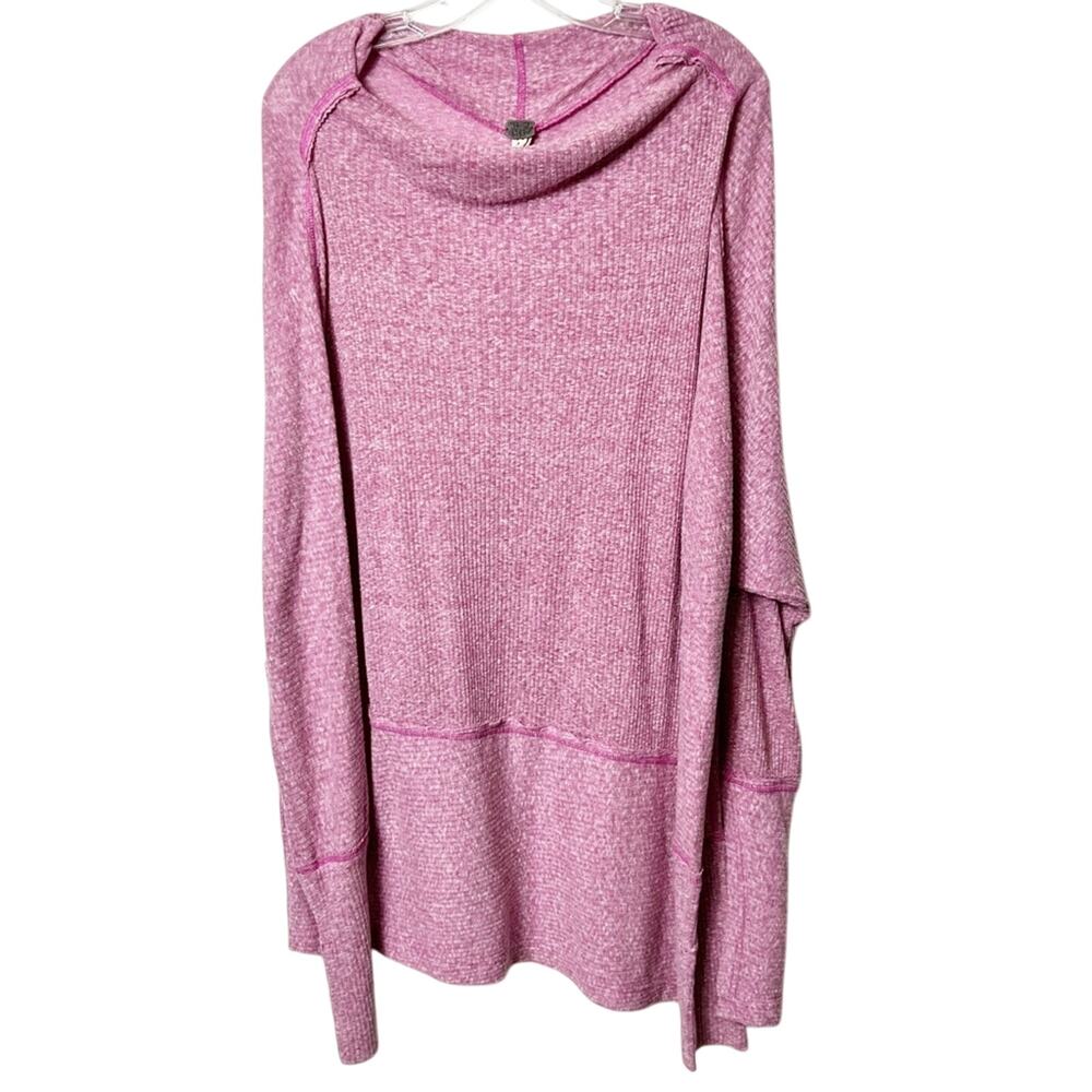 We The Free Dolman Pink Women Polyester Cotton Long Sleeve Top Size Medium